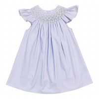 Sweet Dreams - Little Girls Polka Dot Pearl Smocked Dress