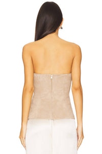 Cami Nyc - Zamora Strapless Suede Corset Top