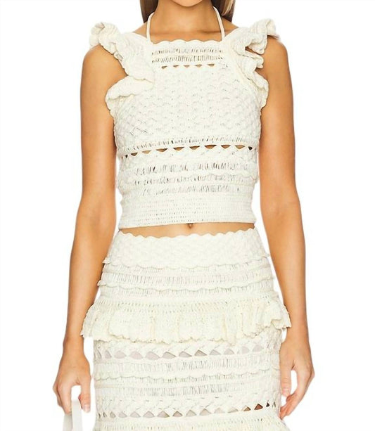 Zimmermann - Waverly Crochet Halter Tank