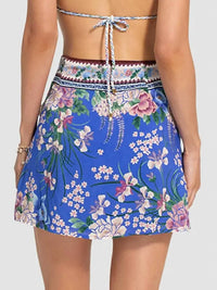 Agua Bendita - Ziara Ivy Floral Wrap Mini Skirt