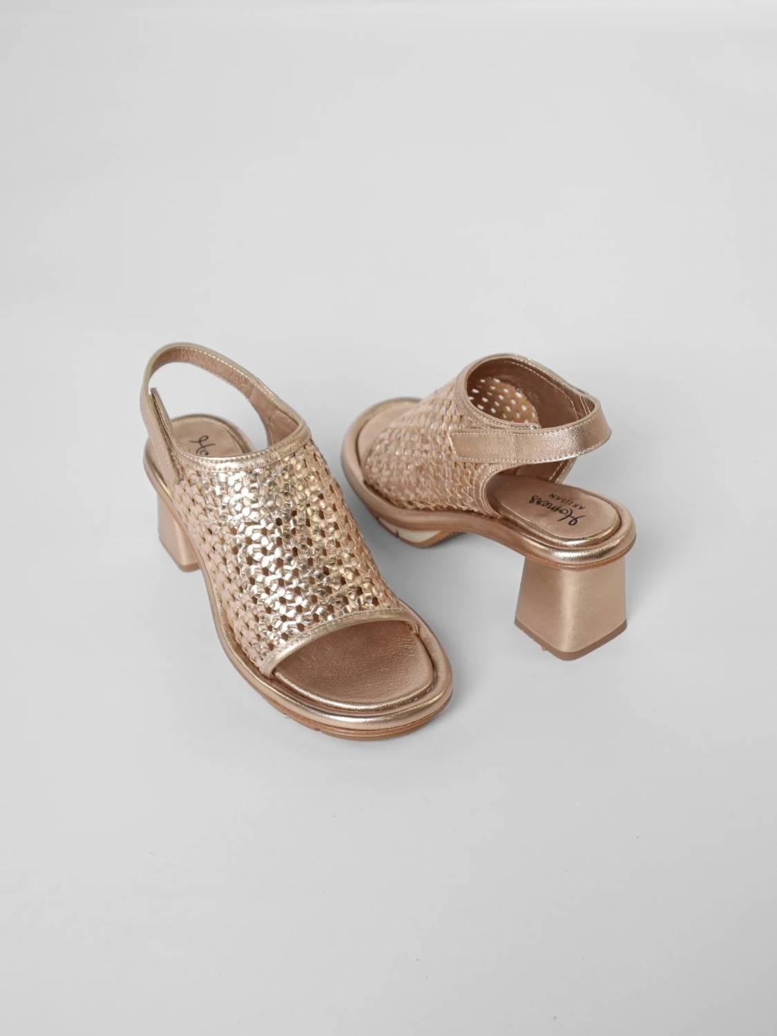 Homers - Women's Bimba Rejilla Block Heel Sandals