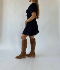 Blue Blush - Madison Short Sleeve Denim Dress