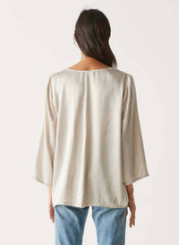 Michael Stars - Cobie V-neck Satin Top