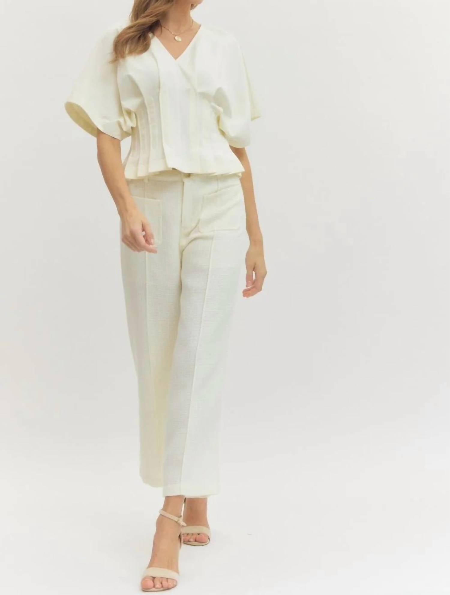Entro - Front Patched Pocket Pants