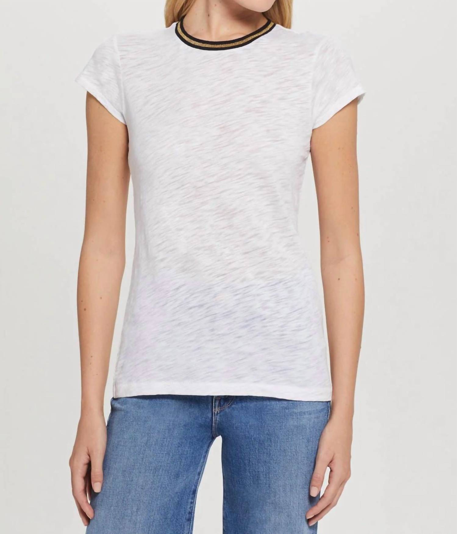 Goldie - Short Sleeve Tipped Ringer Tee