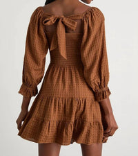 Lulus - Charming Afternoon Balloon Sleeve Mini Dress