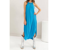 Hyfve - Halter Neck Asymmetrical Midi Dress