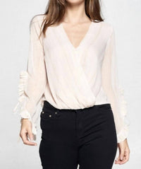 Strut & Bolt - Belgin ruffled wrap blouse