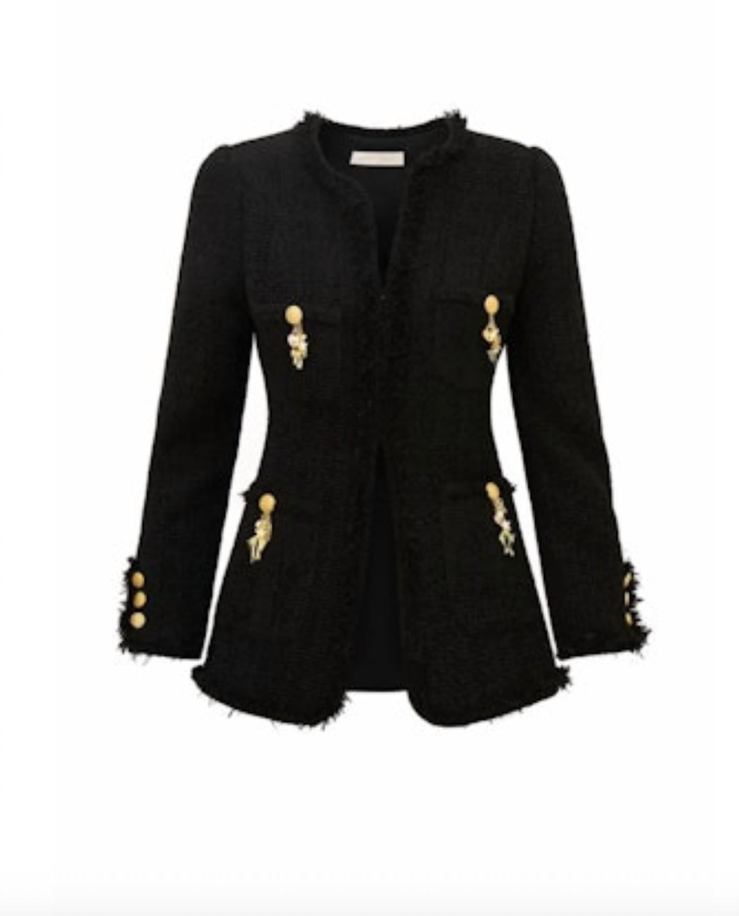 Loveshackfancy - Adrina Textured Tweed Jacket
