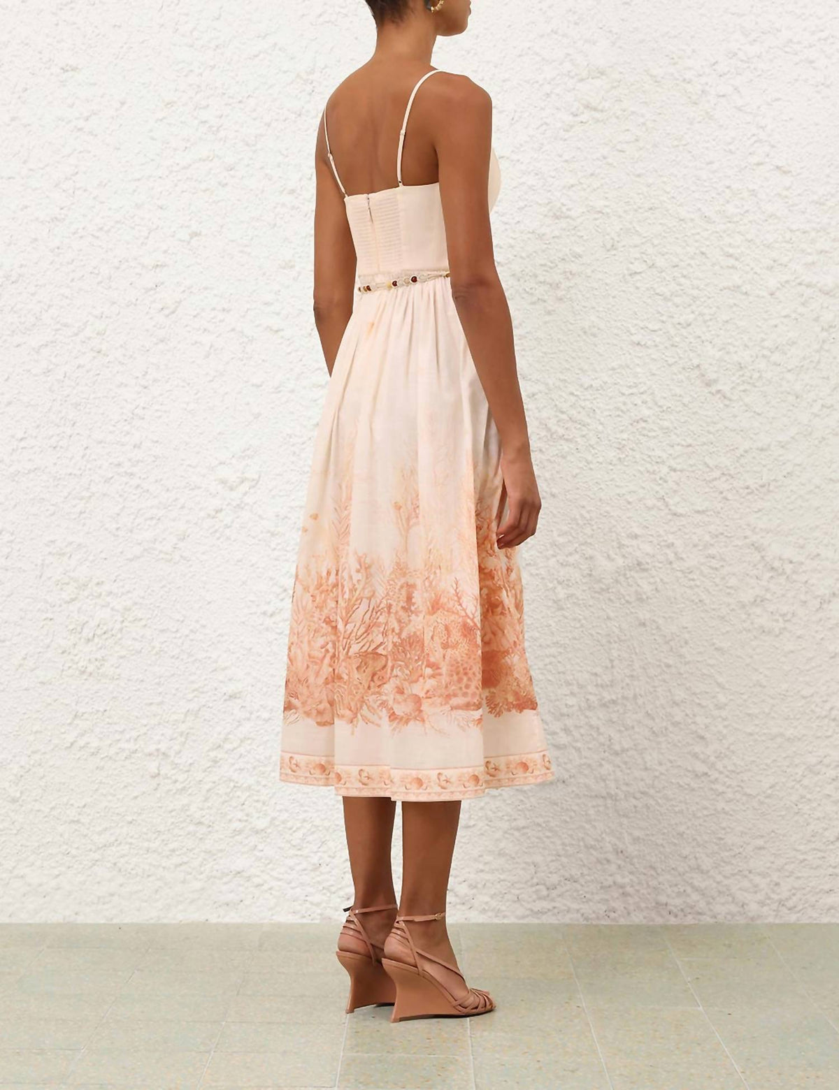 Zimmermann - Wanderlust Corset Midi Dress
