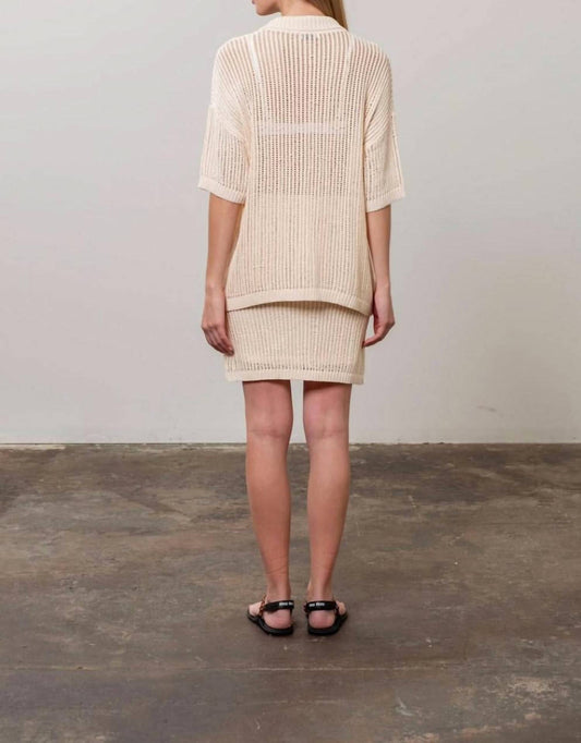 Moon River - Naked Crochet Knit Shirt
