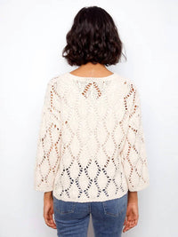 Charlie B - Crochet Crew Neck Sweater