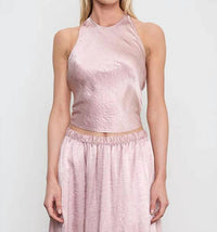 Enza Costa - Textured Satin Celeste Skirt