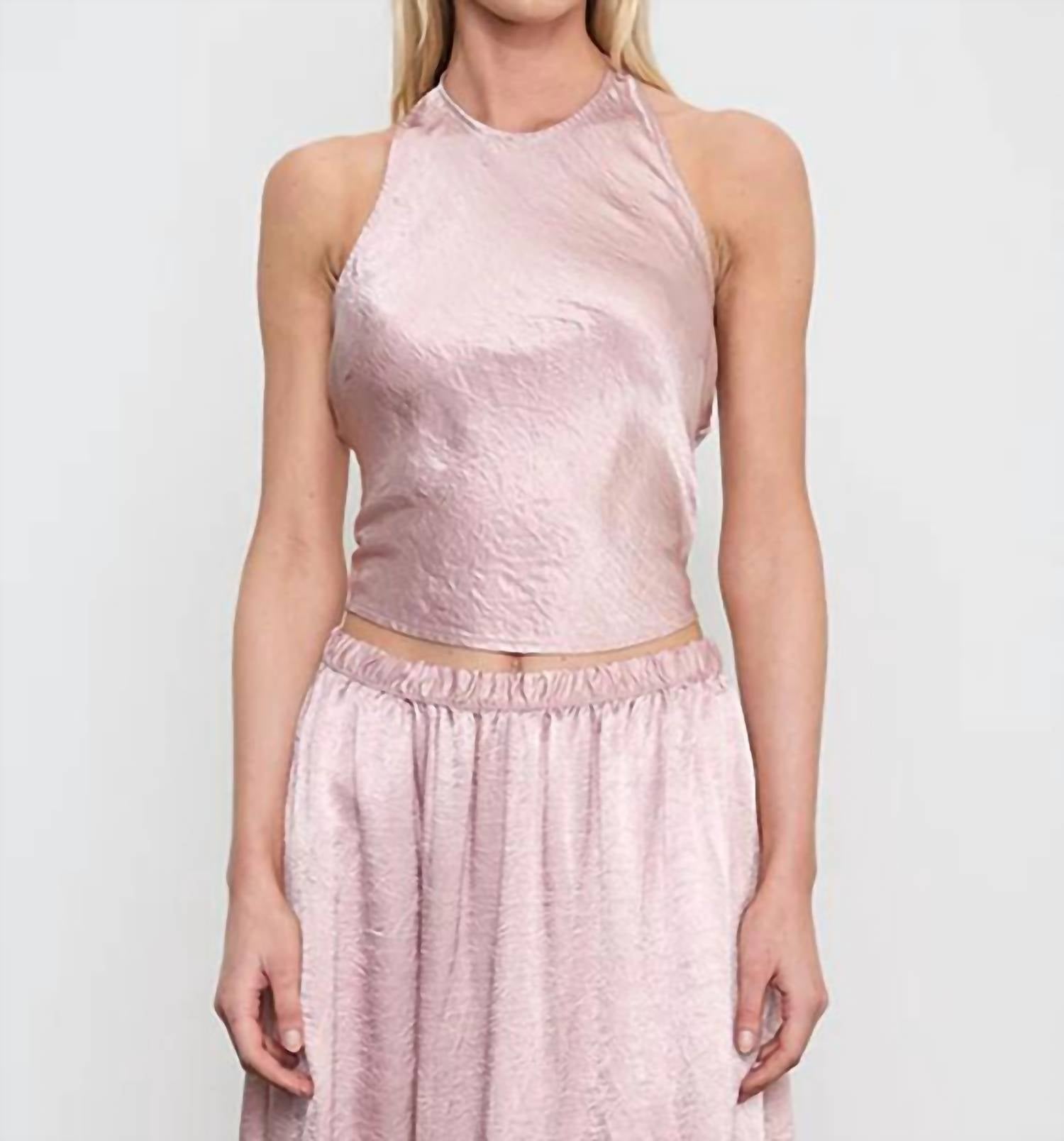 Enza Costa - Textured Satin Celeste Skirt