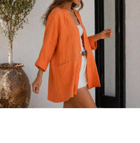 Tempo Paris - Linen Oversized One Button Jacket