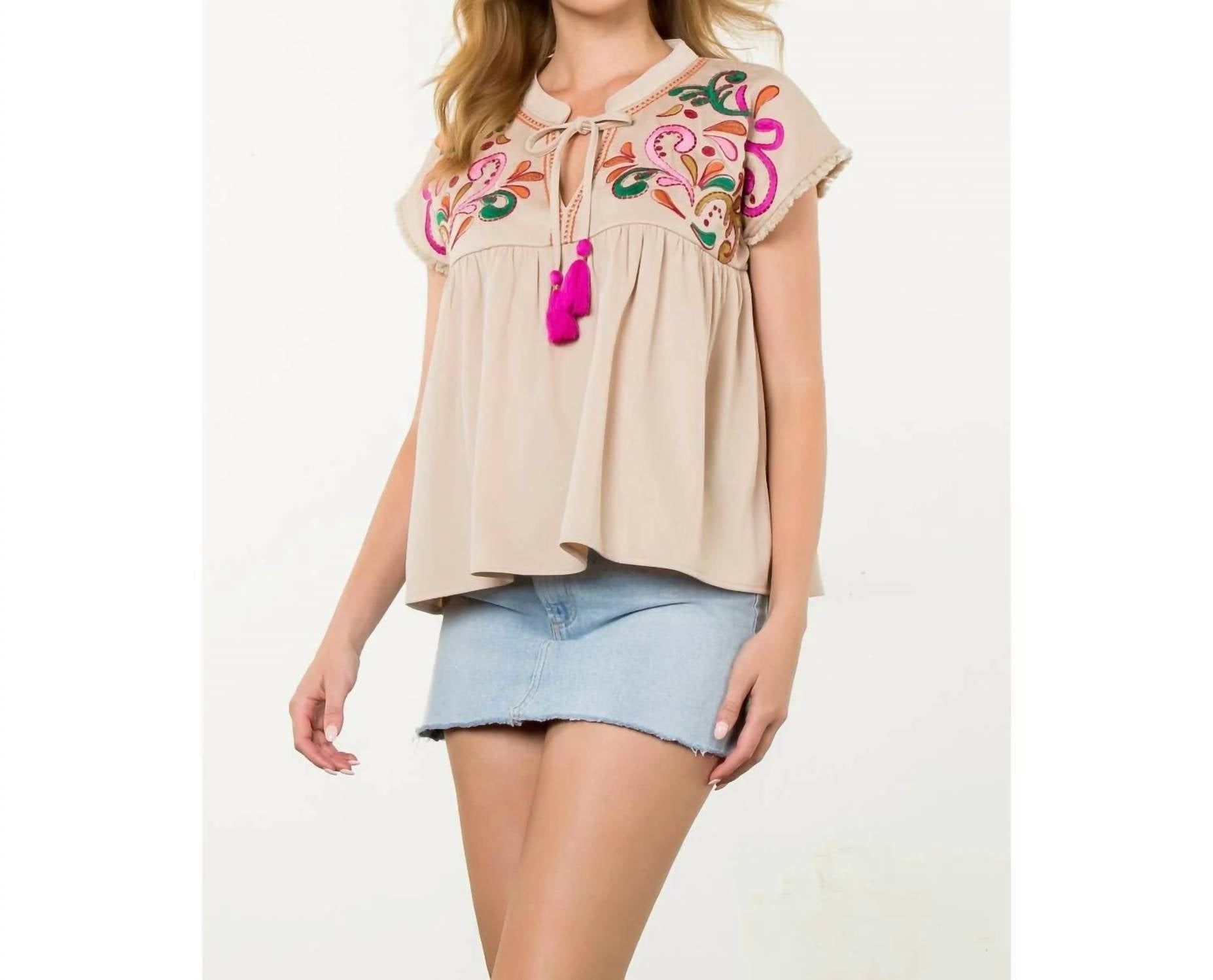 Thml - Emily Tassel Tie Top