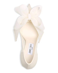 Jimmy Choo - Women's Staz 90 Mesh Pump Heel With Bow