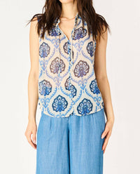 Dex Clothing - Medallion Sleeveless Blouse