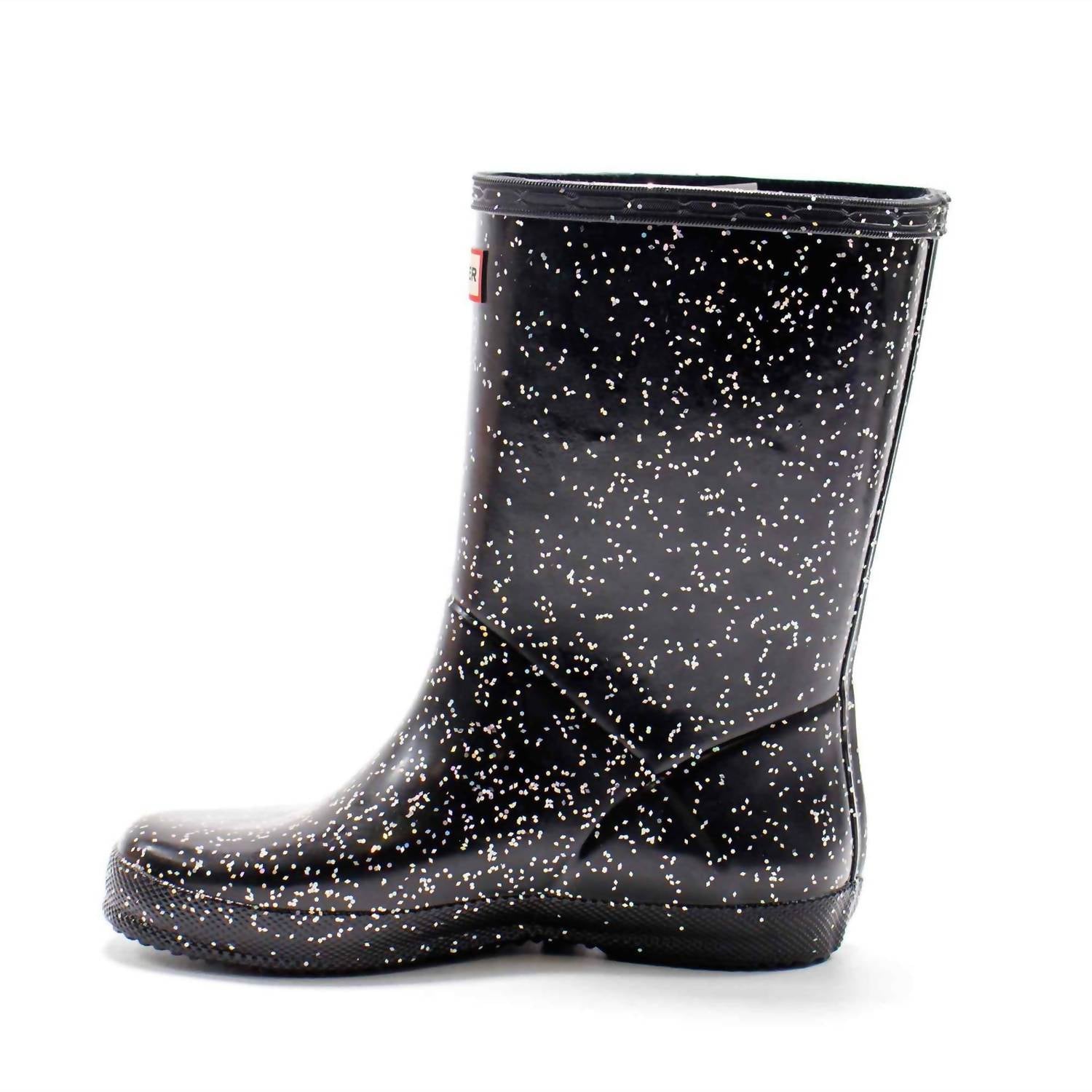 HUNTER Kids Original First Giant Glitter Rain Boots in black - kids' shoe - view 4