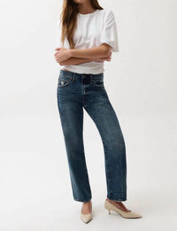 Pistola - Lexi Bowed Straight Leg Jeans