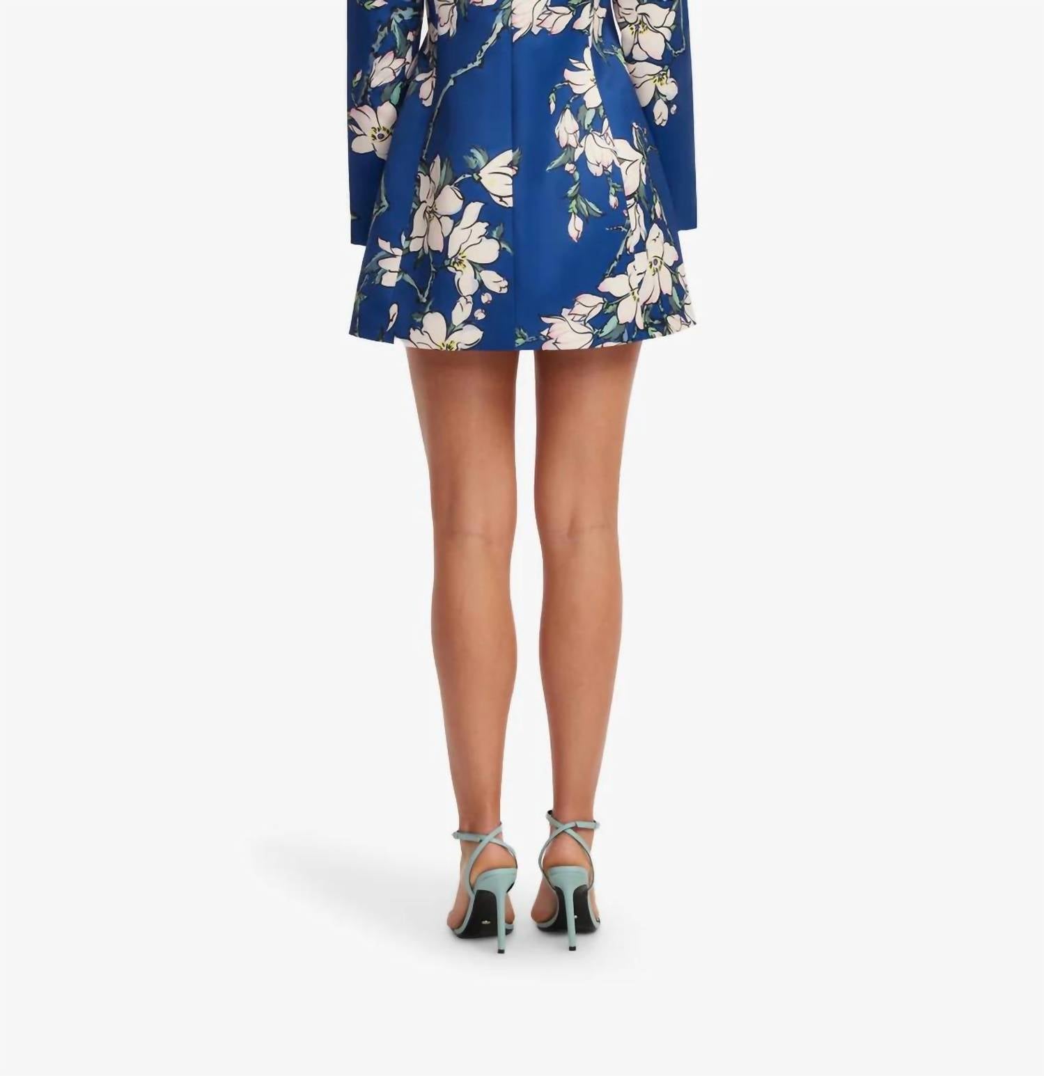 Leo Lin - Aliza Long Sleeve Petal Mini Dress