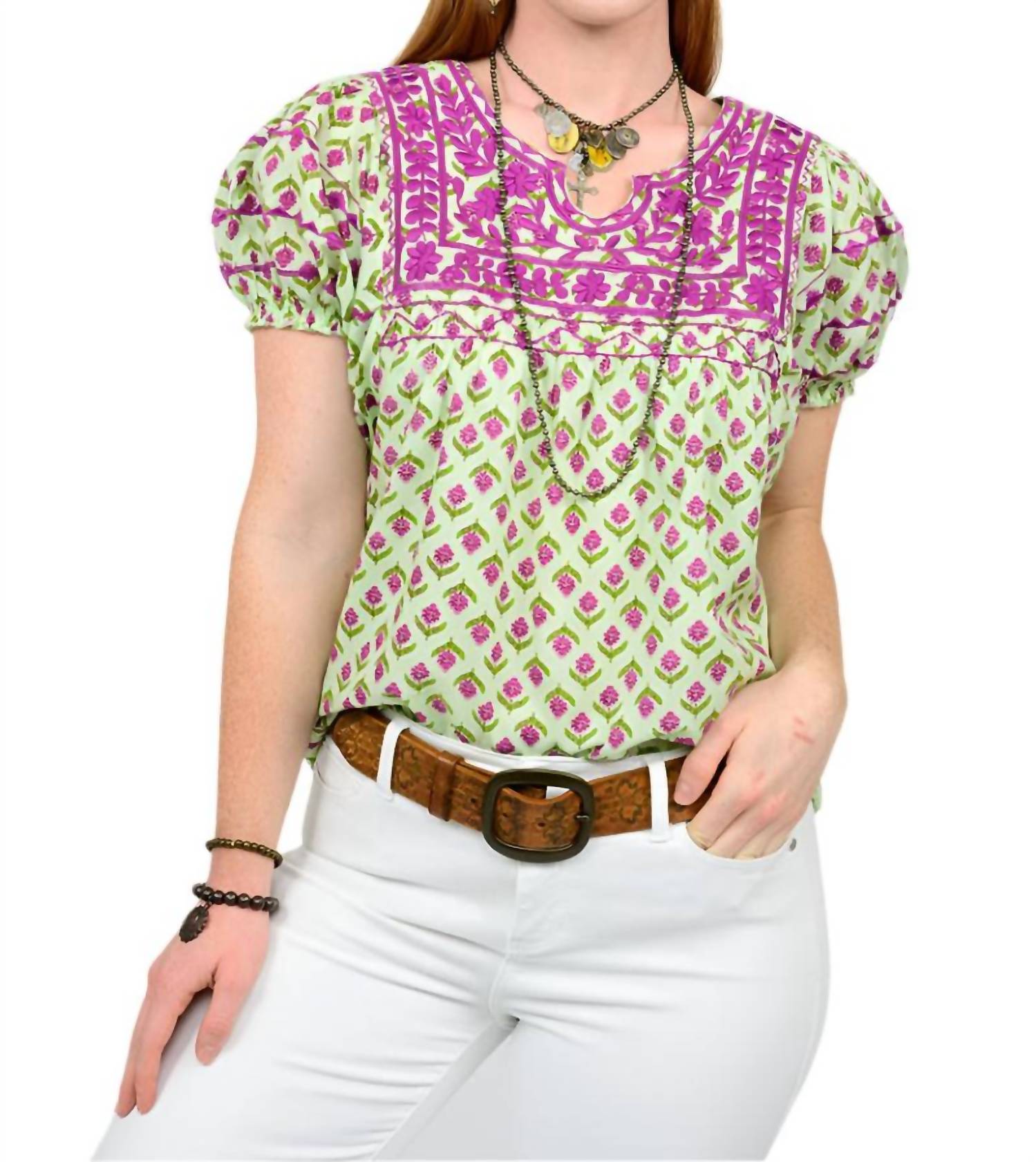 Sister Mary - Patsy Embrodiered Top