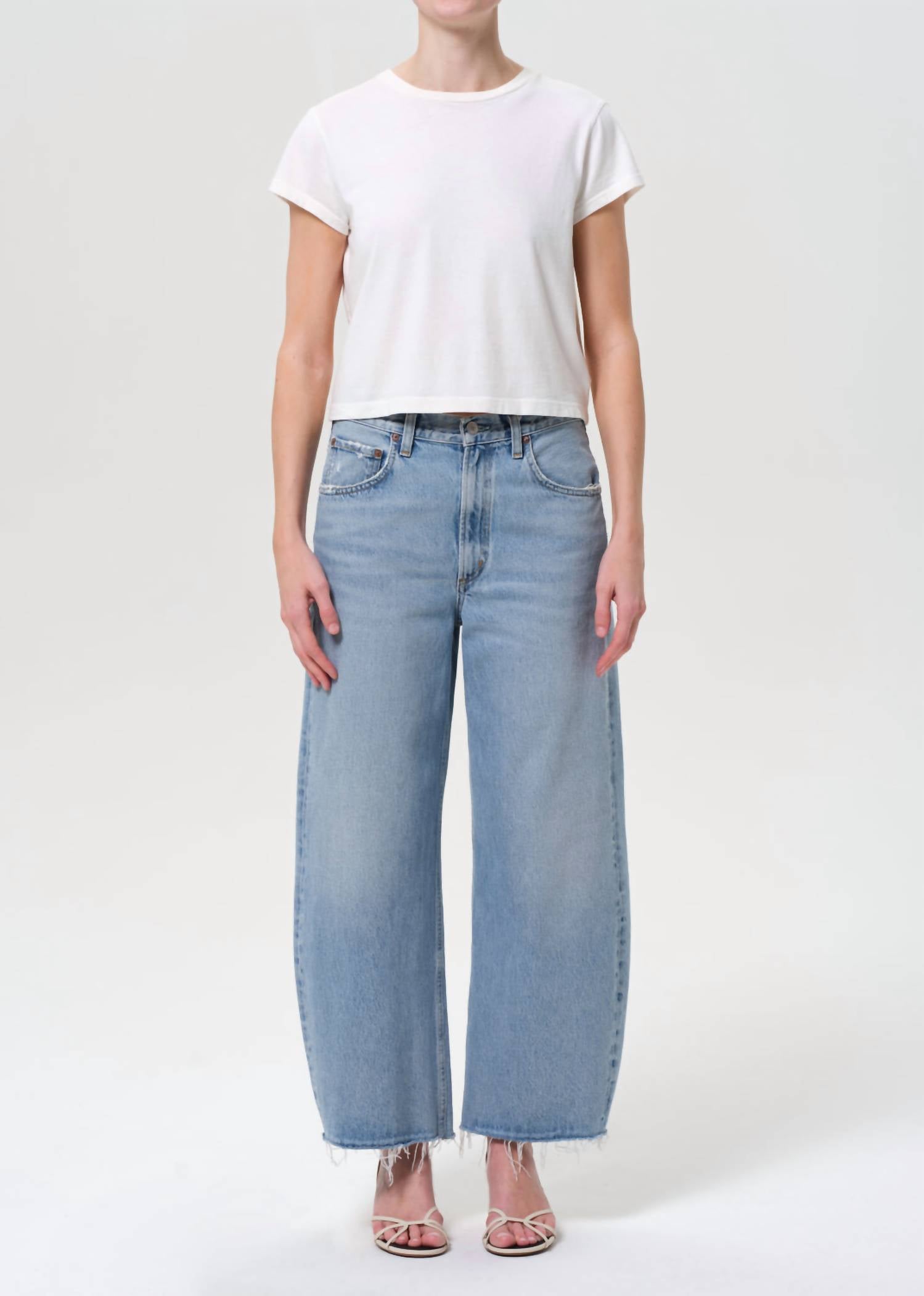 Agolde - Women's Low Curve Fray Force Jeans