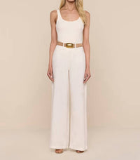 L'Agence - Amara Linen Wide-leg Pant