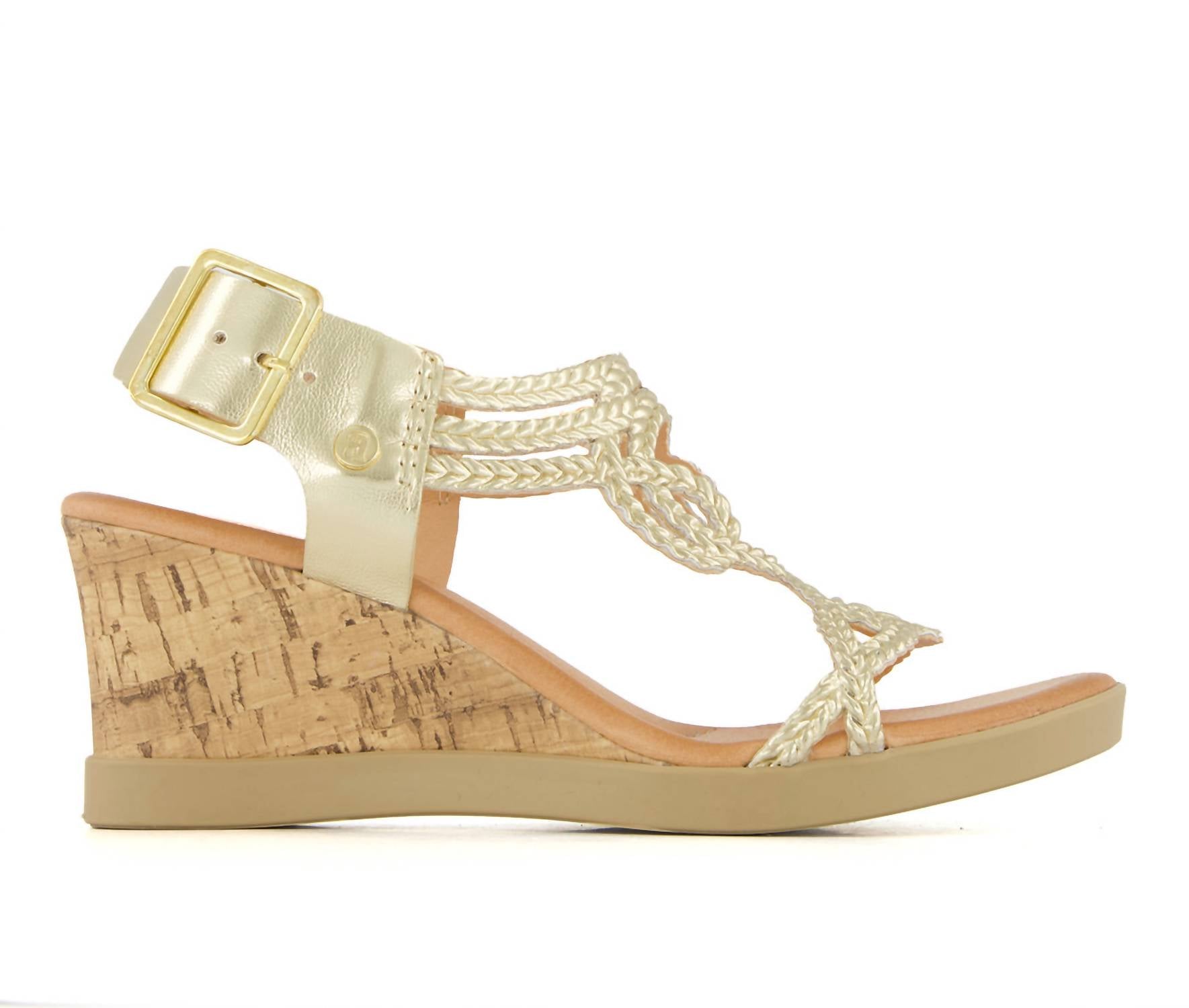 Andrea - Women's Wedge Casual Comfort Ankle Strap Sandals