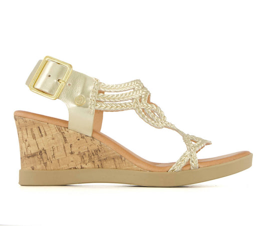 Andrea - Women's Wedge Casual Comfort Ankle Strap Sandals