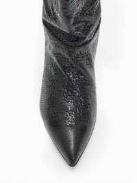 Allsaints - Women's Nori Shimmer Knee High Leather Boots
