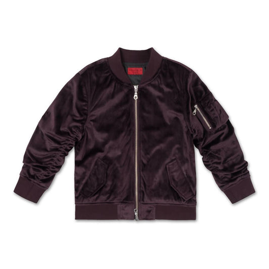 Haus Of Jr - Men's Velour Velour Bomber Jacket