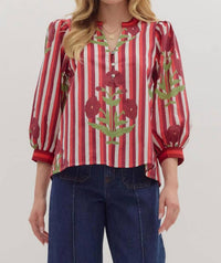 Entro - Shelley Striped Top
