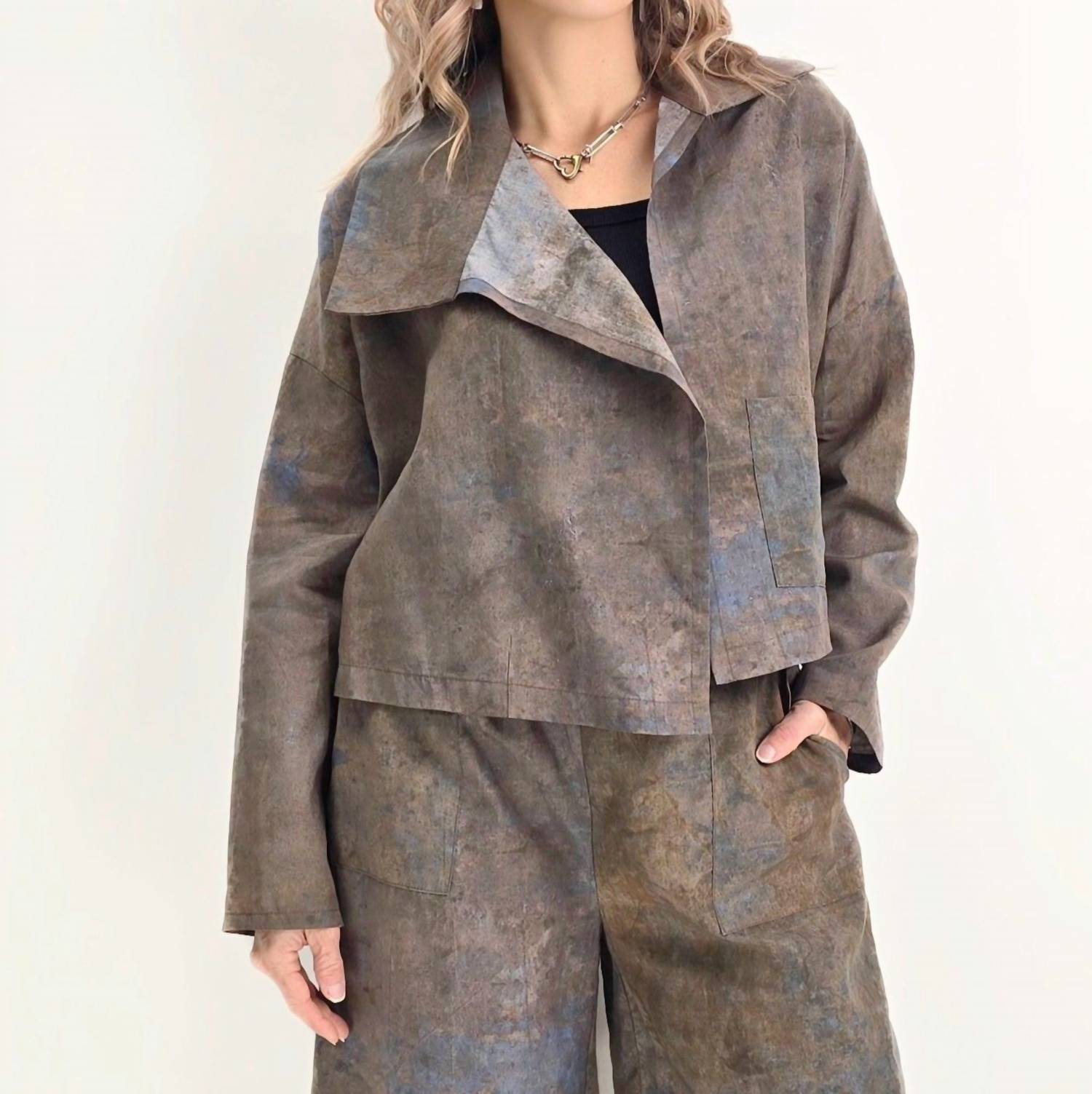 Chalet et ceci Corrine Jacket in storm - women's jacket - alternate view