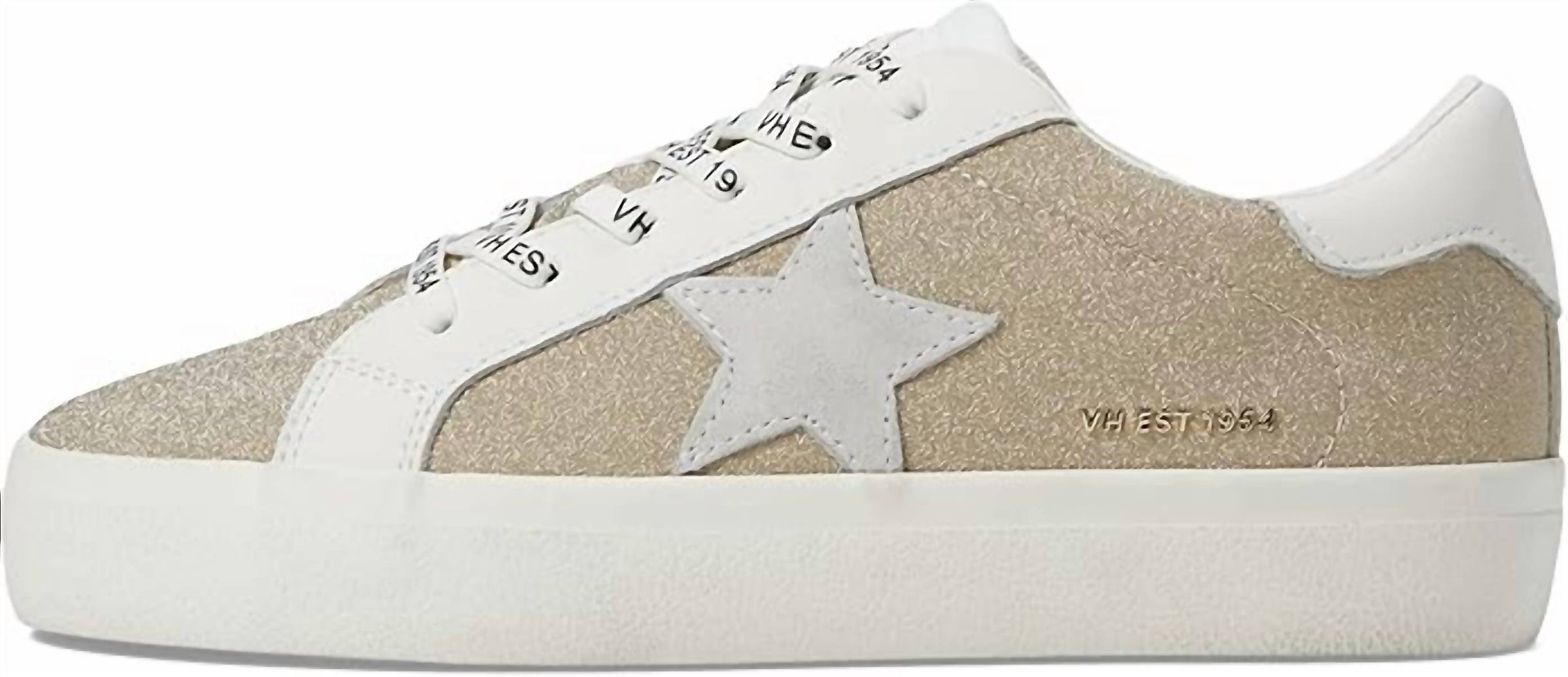 Vintage Havana Women's Vera Sneakers in olive multi - women's sneaker - detail view