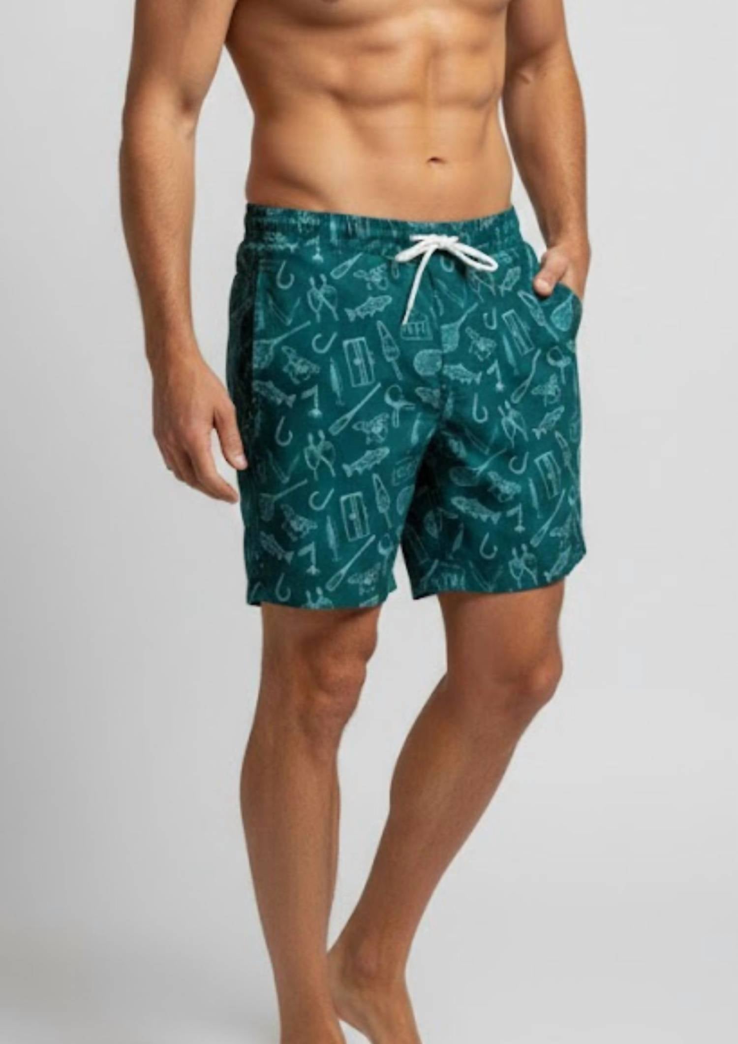 Duck Head - Men's Print Sailport Swim Short