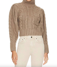 Astr - HAISLEY CABLE KNIT TURTLENECK SWEATER