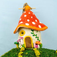 Dzi Handmade - Wild Woolies Birdhouse Fungi House