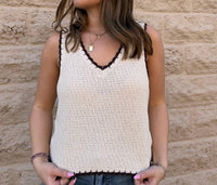 Z Supply - Yessina Whipstitch V-neck Tank Top