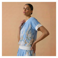 -Bl^Nk- - Aquarius Short Sleeve Top