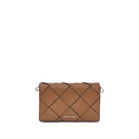 Michael Kors - Women's Woven Leather Jet Set Shoulder Bag