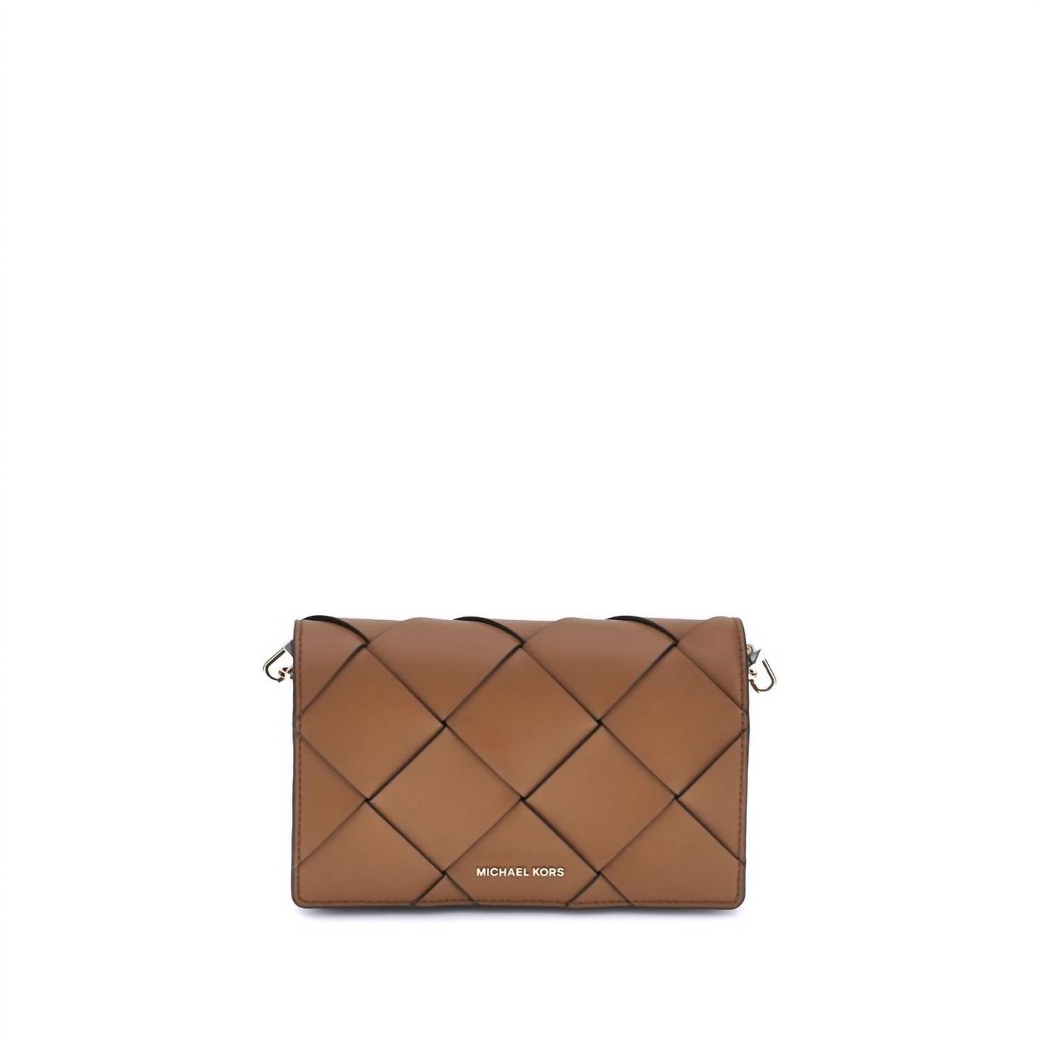 Michael Kors - Women's Woven Leather Jet Set Shoulder Bag