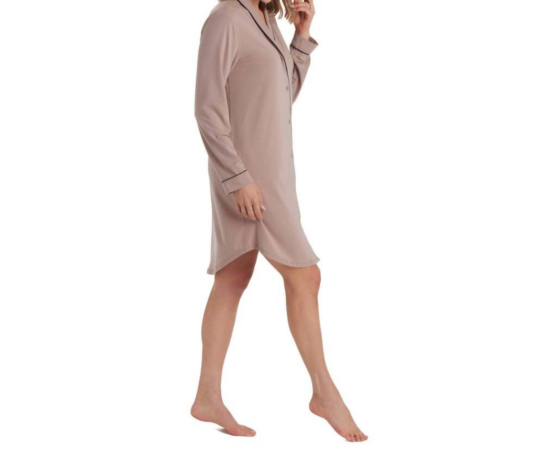 Softies - Tatum Shawl Collar Sleepshirt