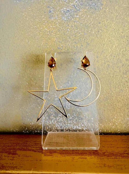 Avenue Chic - My Moon & Star Earrings