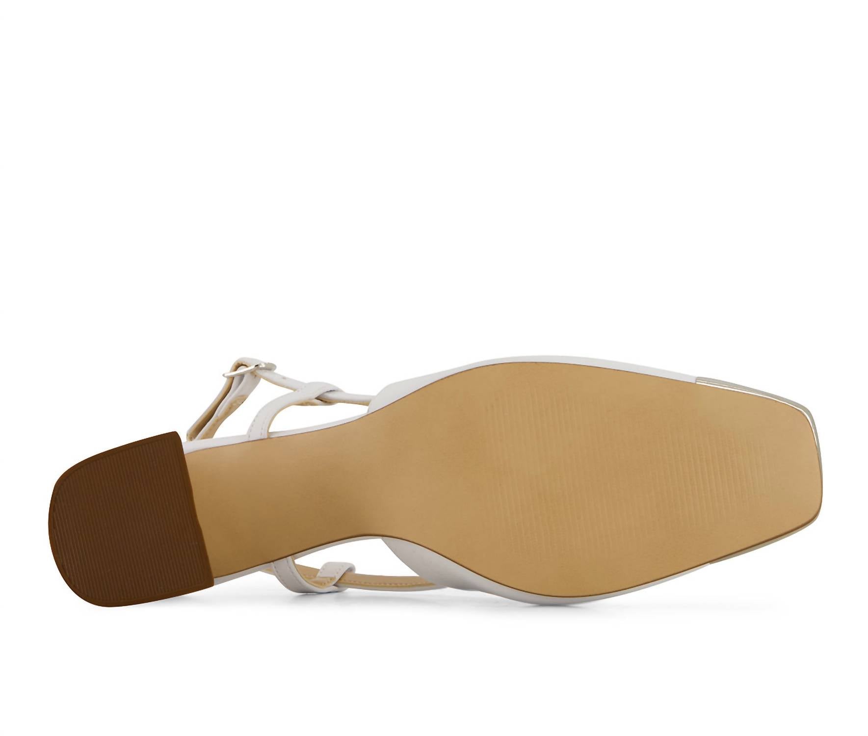 Andrea - Women's Slingback Square Toe Heels