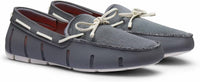 SWIMS Men's Braided Lace Loafer in basalt grey - men's loafer - detail view