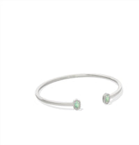 Kendra Scott Women's Mini Elton Cuff Bracelet in silver green opal - women's jewelry