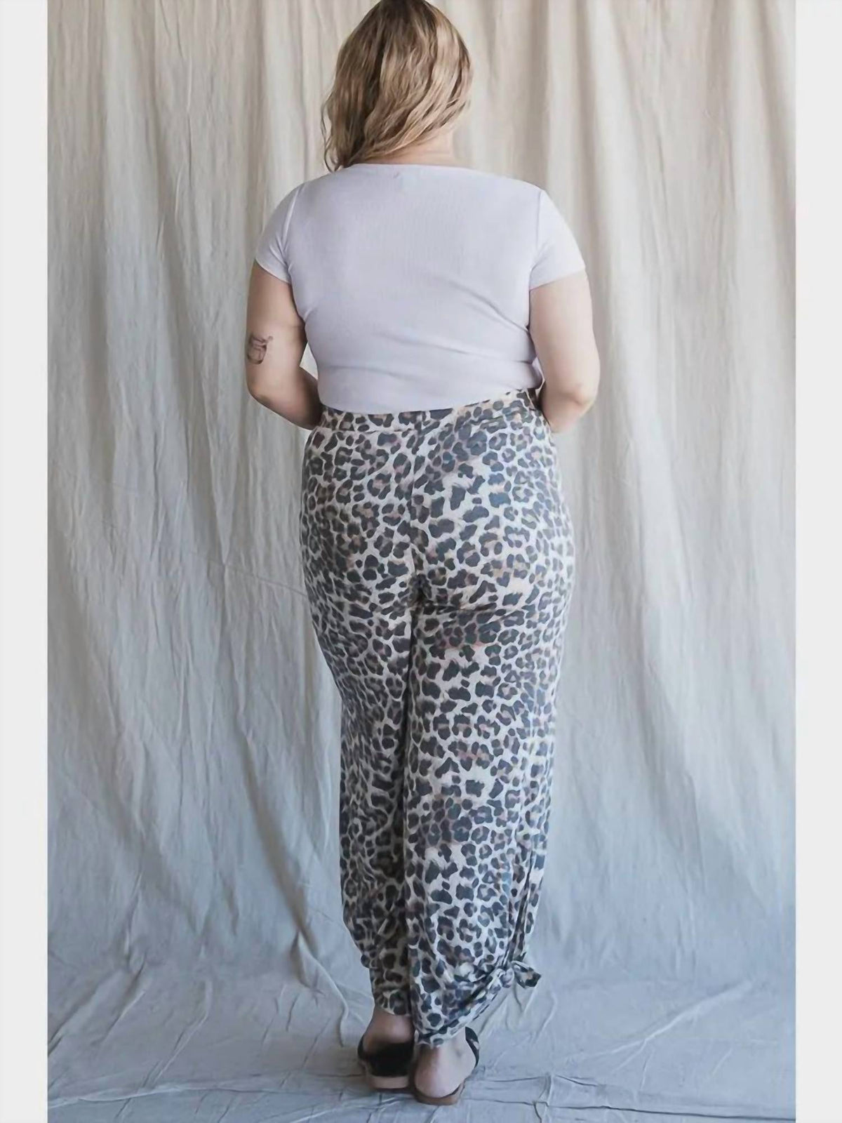 7Th Ray - Leopard Tie Leg Pant