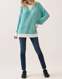 7Th Ray - Striped Drop Shoulder Pullover