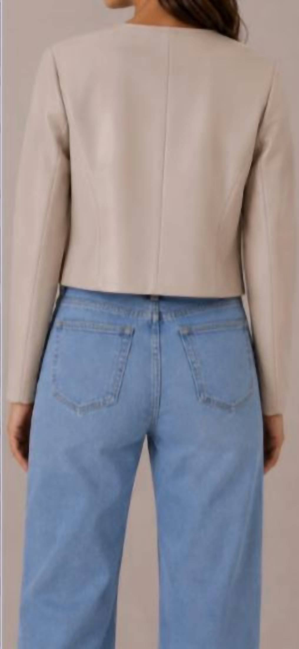 J. Society - Vegan 2 Pocket Zip Crew Collarless Jacket